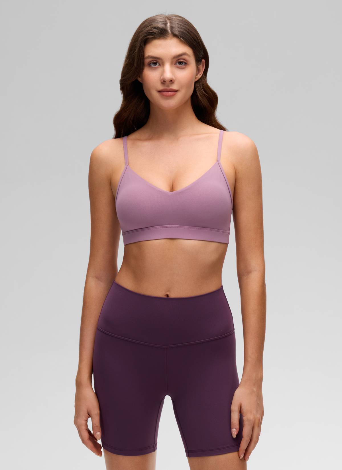Yogasale V Neck Spaghetti Strap Bra