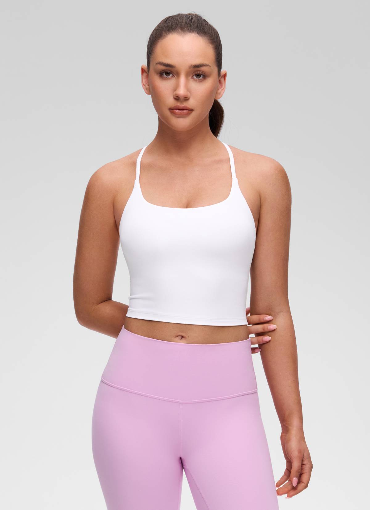 Yogasale Twist Cross Back Built in Bra Tank