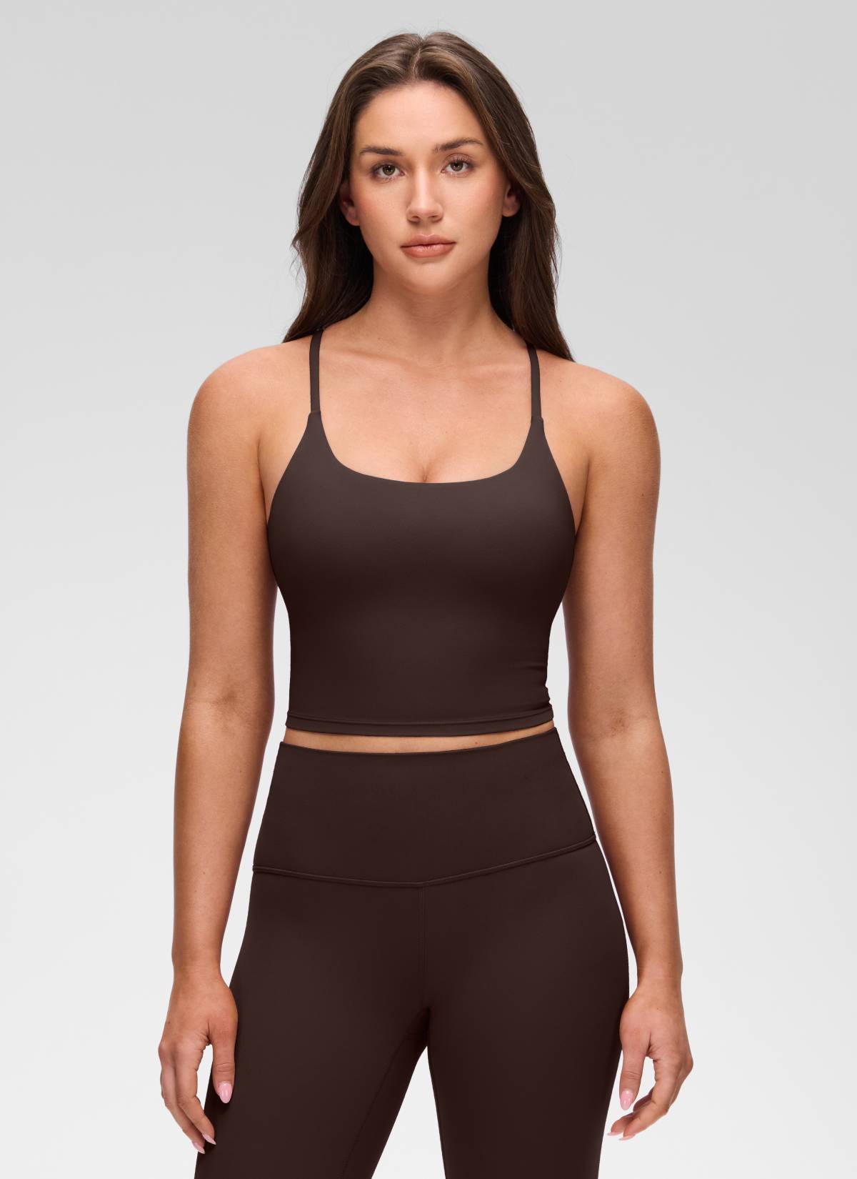 Yogasale Twist Cross Back Built in Bra Tank