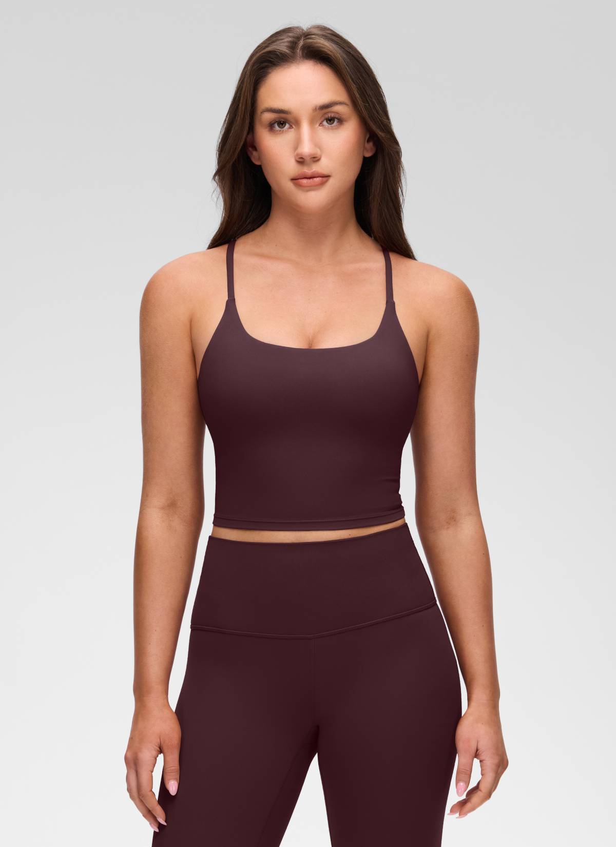 Yogasale Twist Cross Back Built in Bra Tank