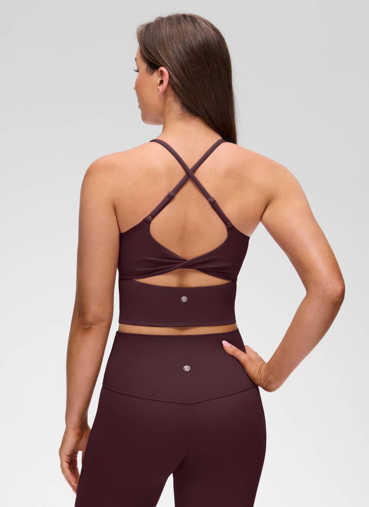 Yogasale Twist Cross Back Built in Bra Tank