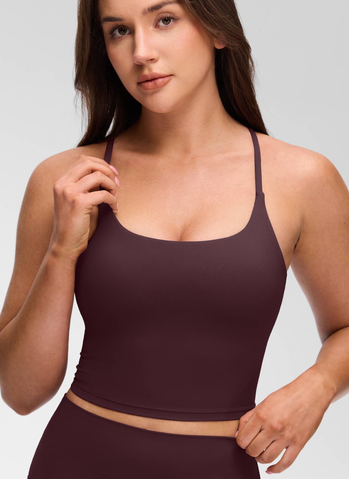 Yogasale Twist Cross Back Built in Bra Tank