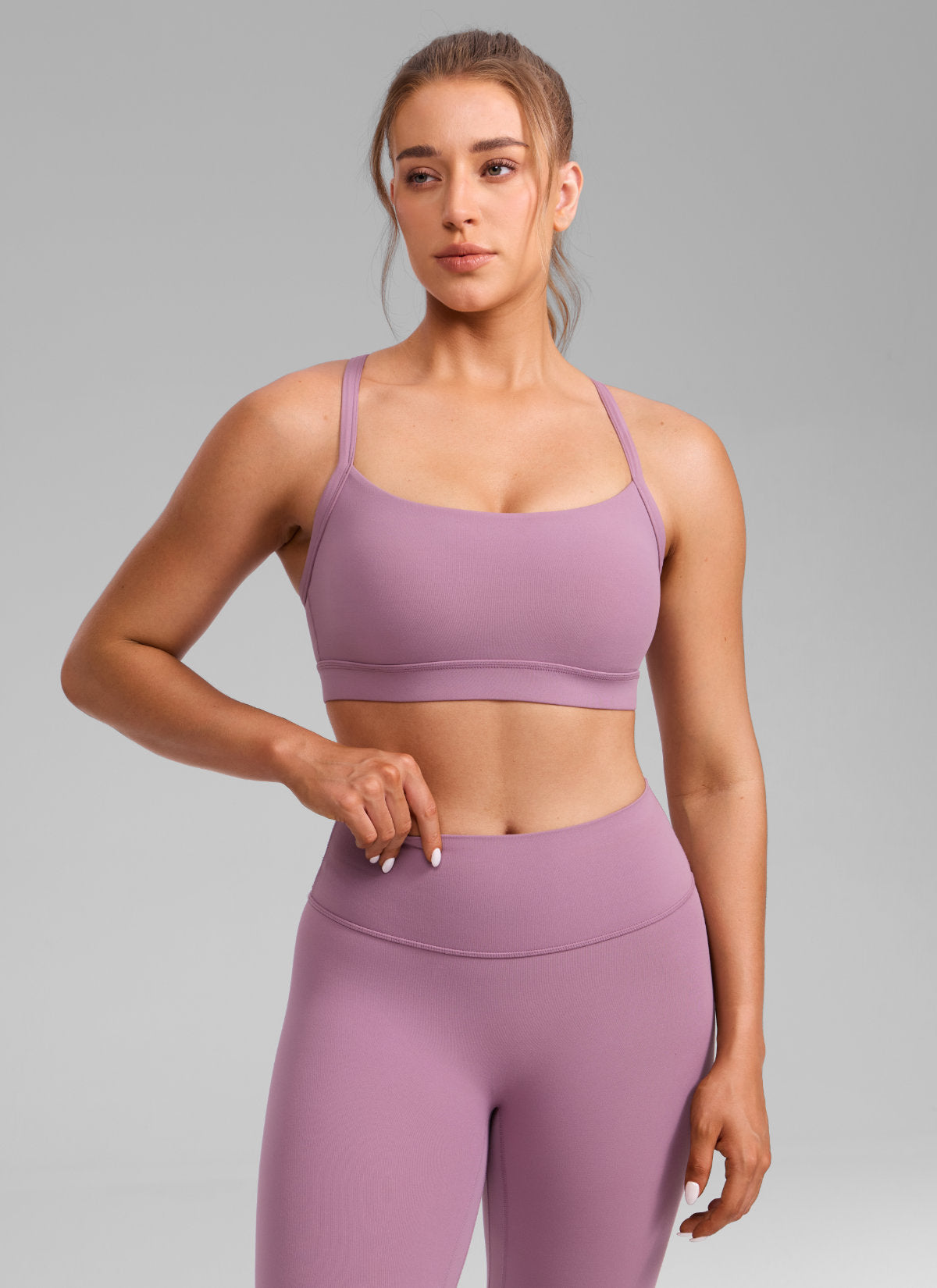 Yogasale® Cross Back Keyhole Sports Bra