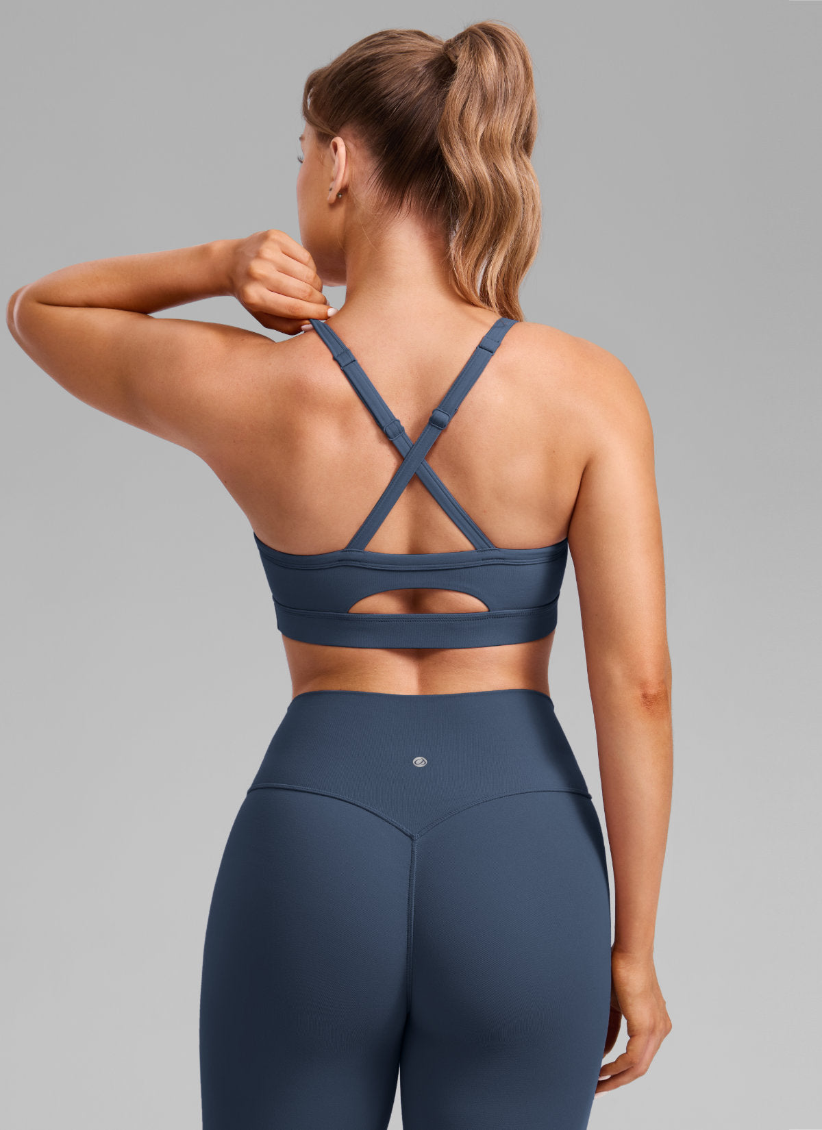 Yogasale® Cross Back Keyhole Sports Bra