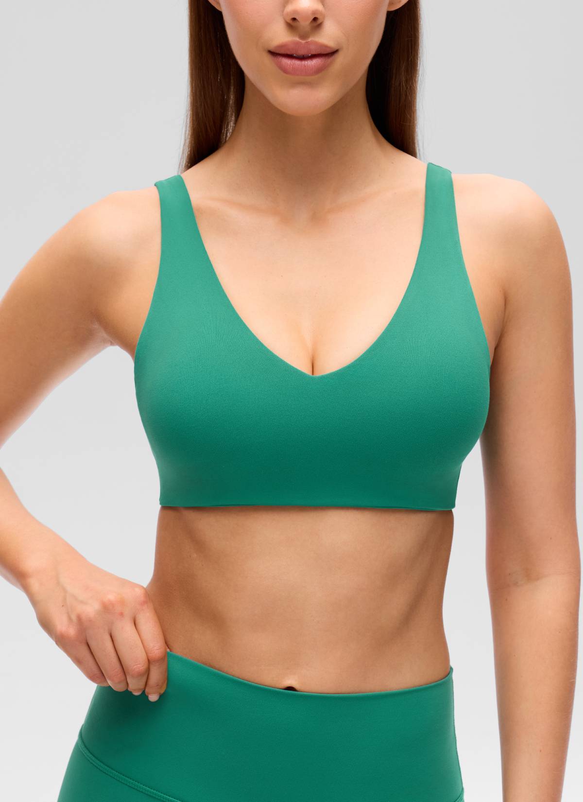 Yogasale V Neck U Back Sports Bra