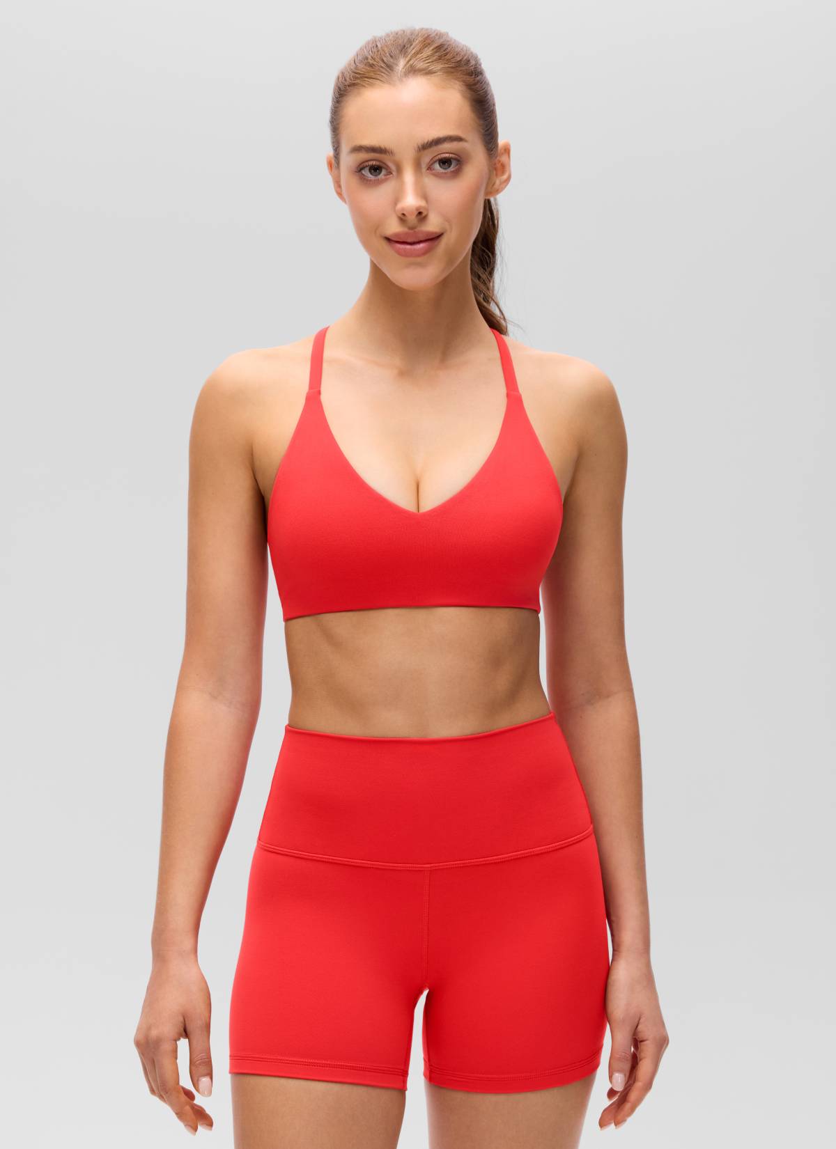 Yogasale Thin Straps Racerback Sports Bra