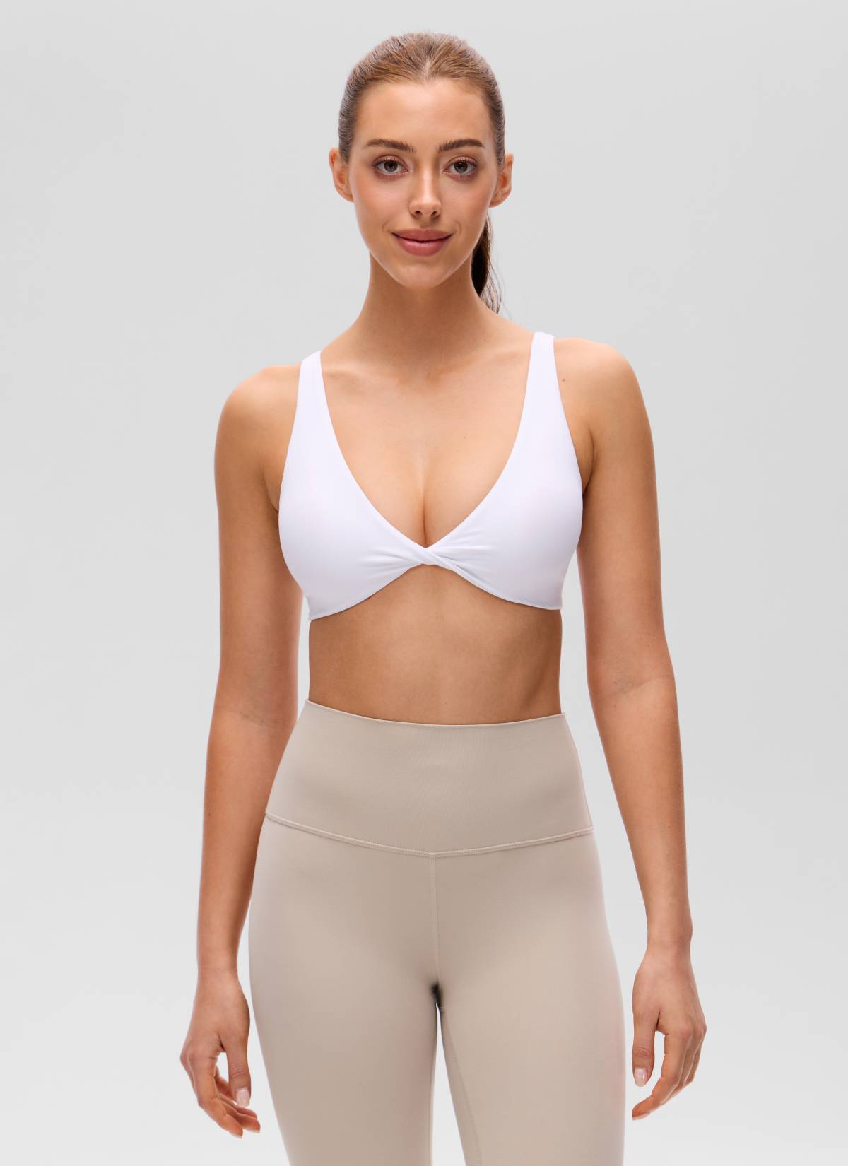 Yogasale Twist V Neck U Back Sports Bra