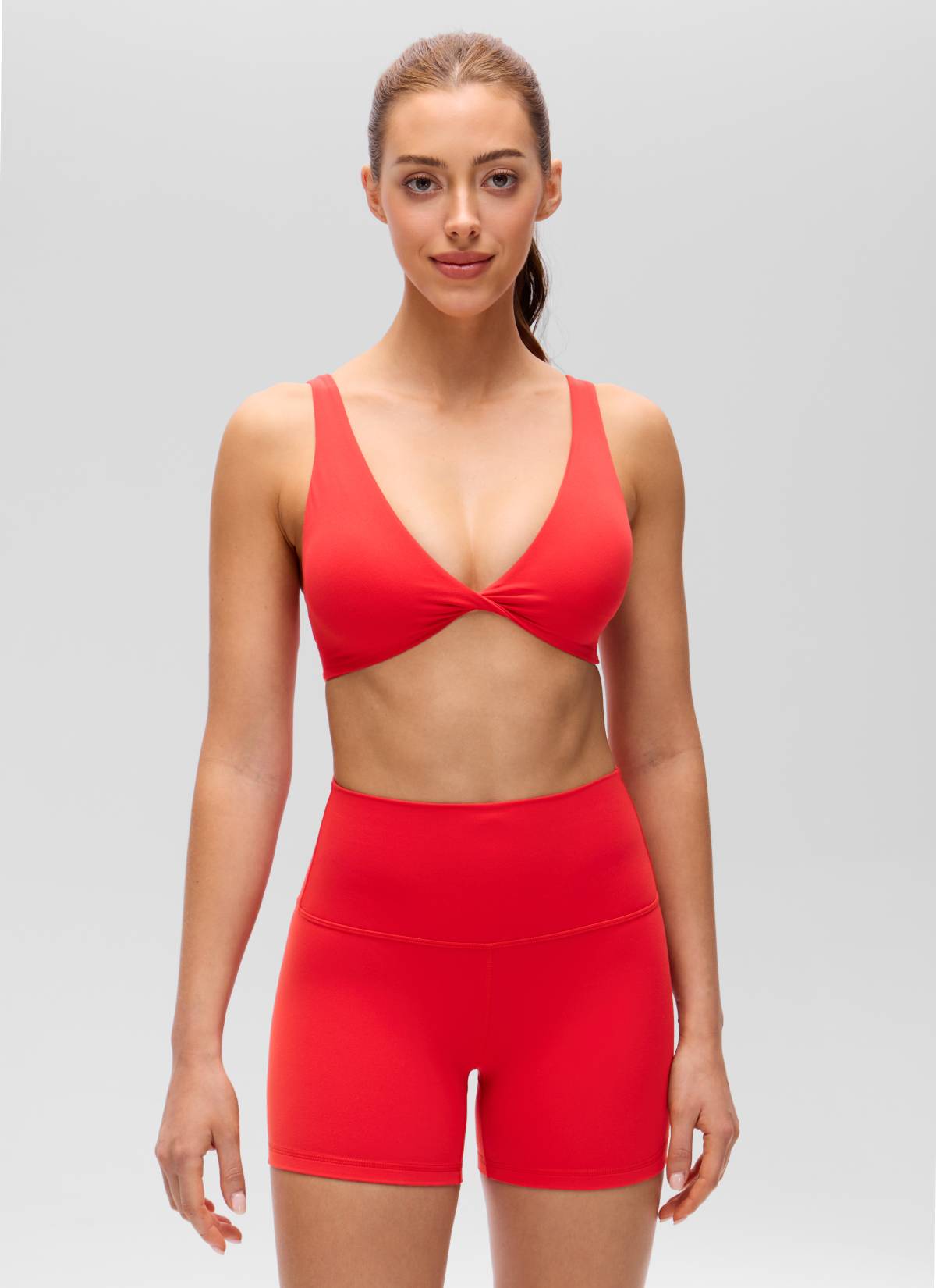 Yogasale Twist V Neck U Back Sports Bra