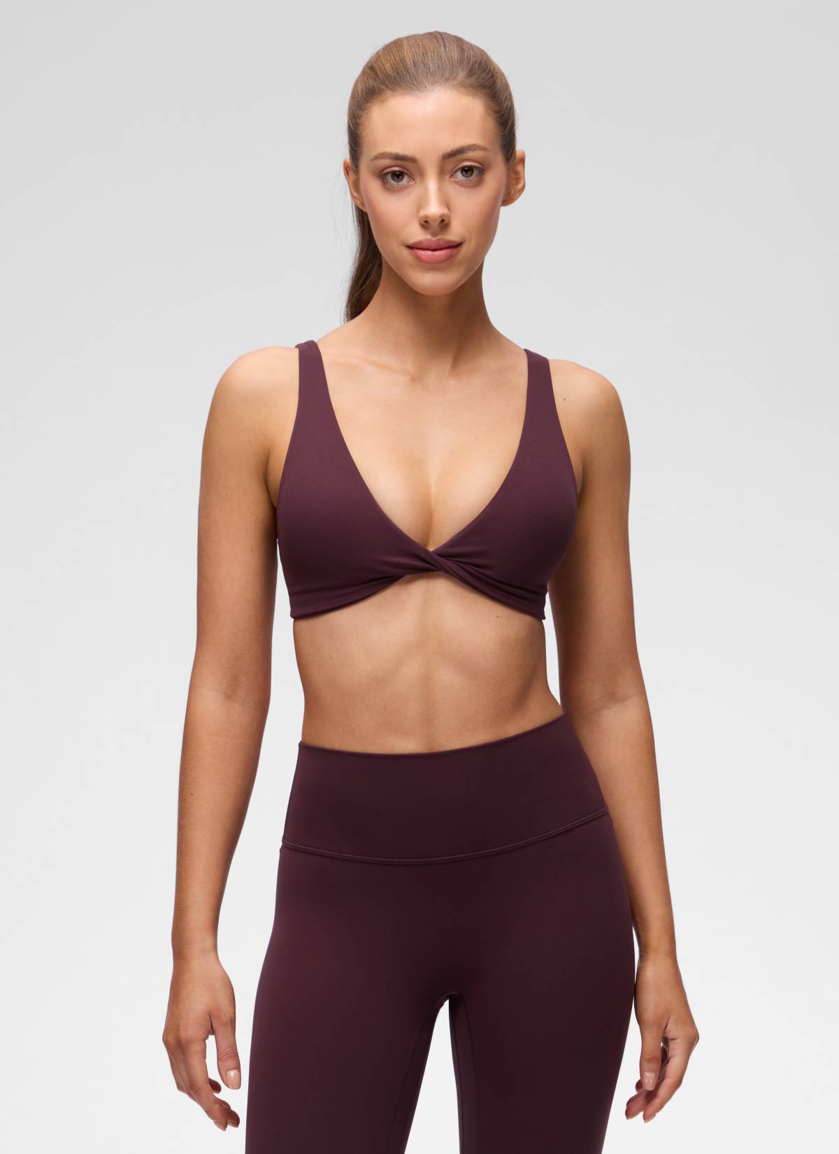 Yogasale Twist V Neck U Back Sports Bra