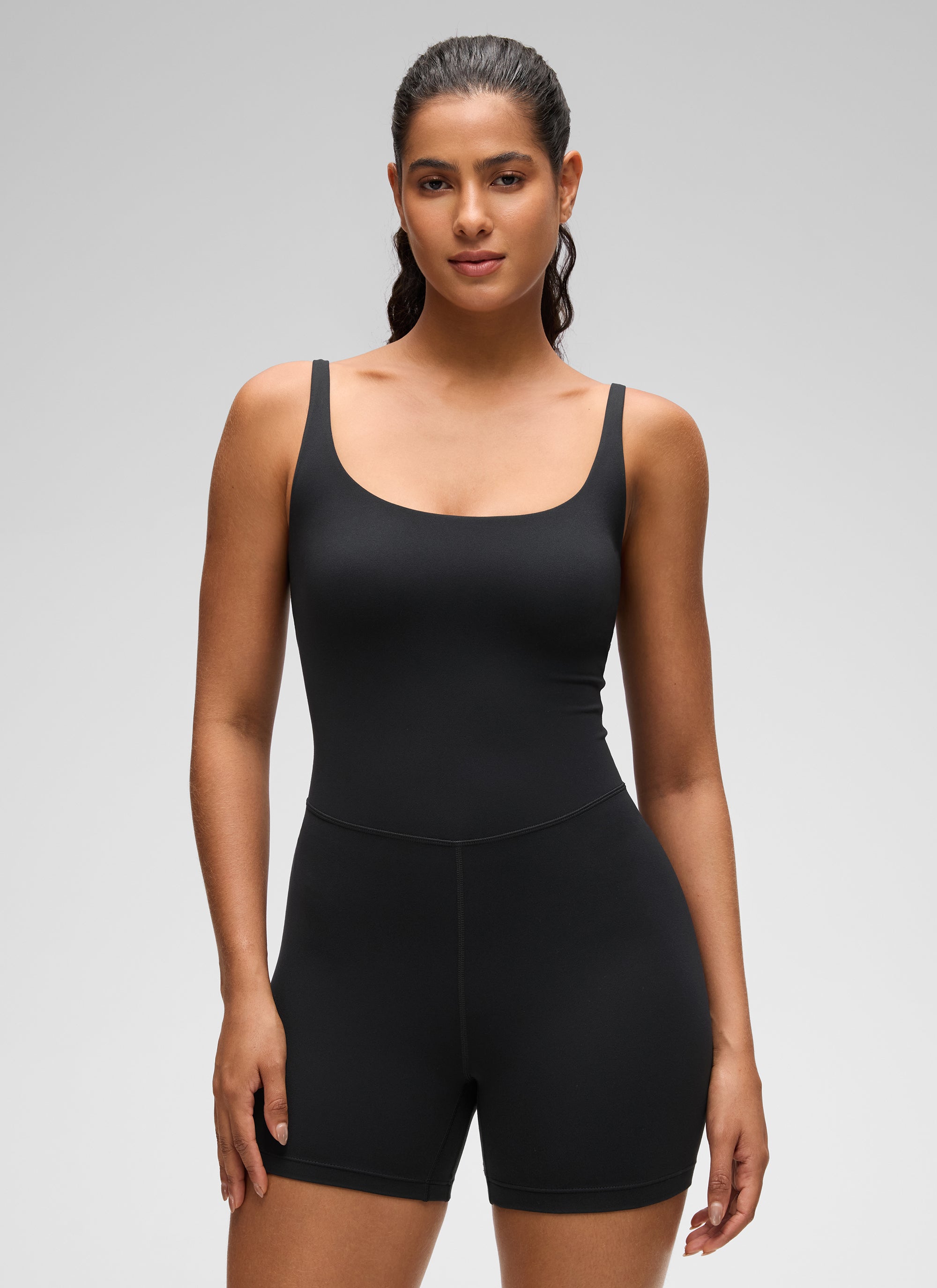 Yogasale Soft Double Lined Thin Strap Romper