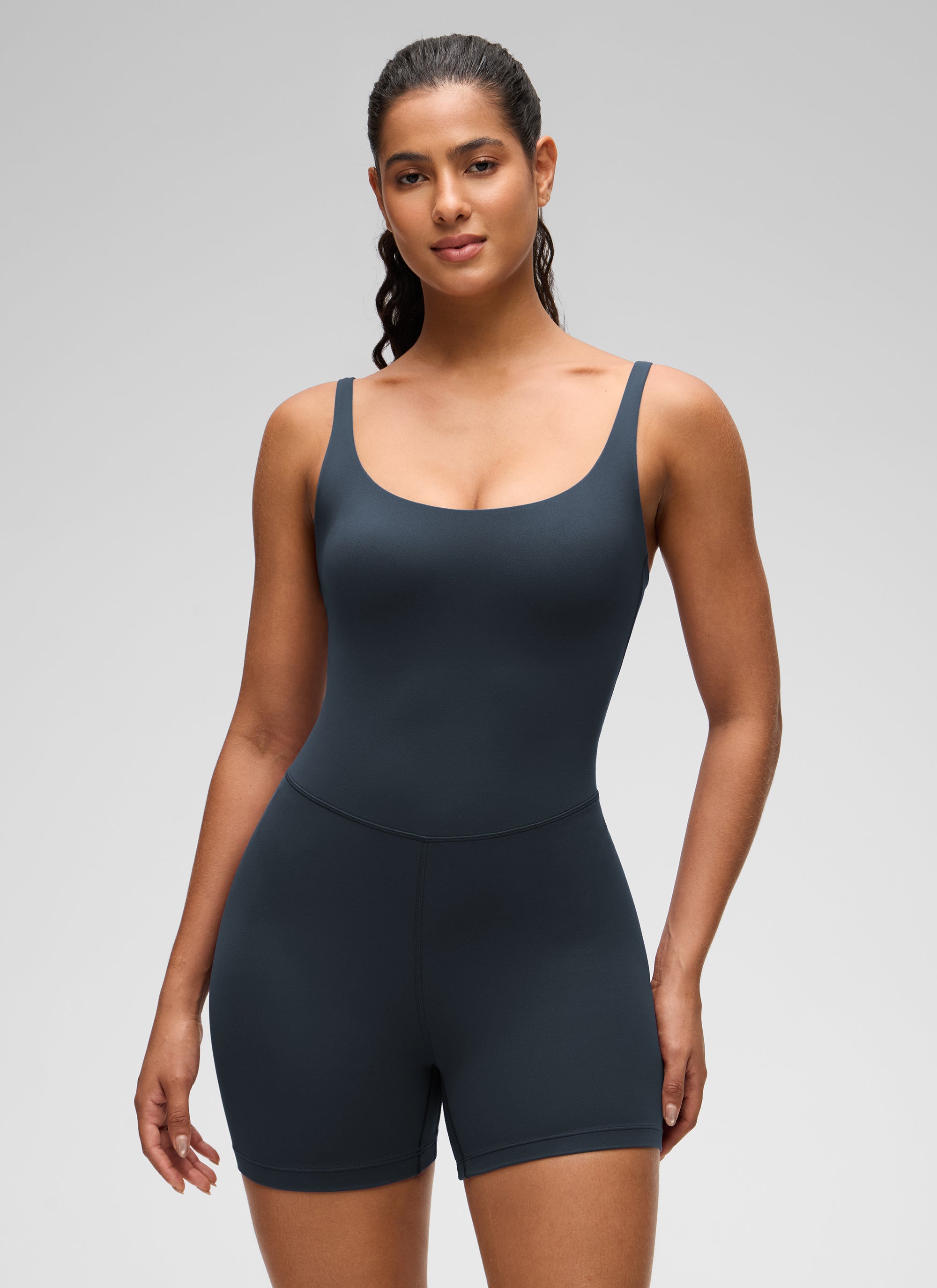 Yogasale Soft Double Lined Thin Strap Romper