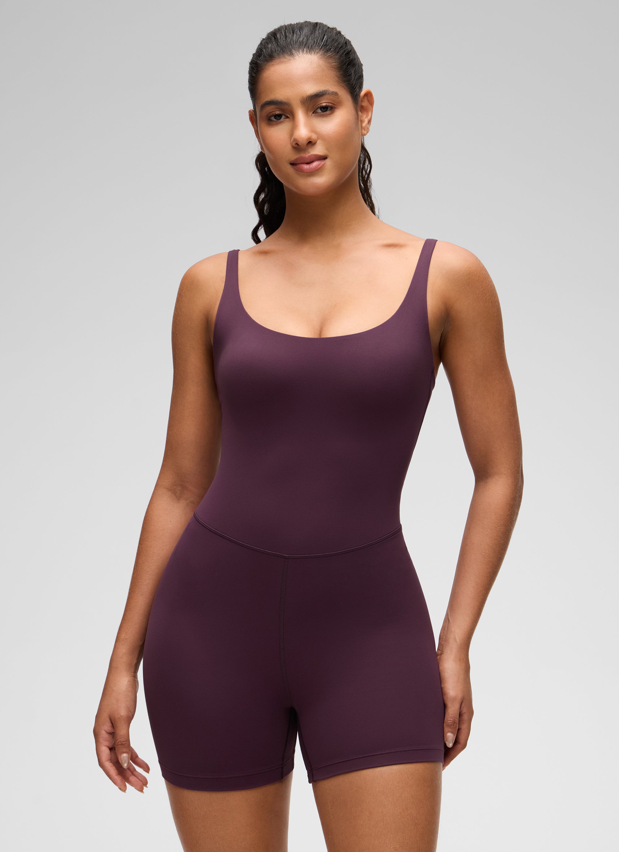 Yogasale Soft Double Lined Thin Strap Romper