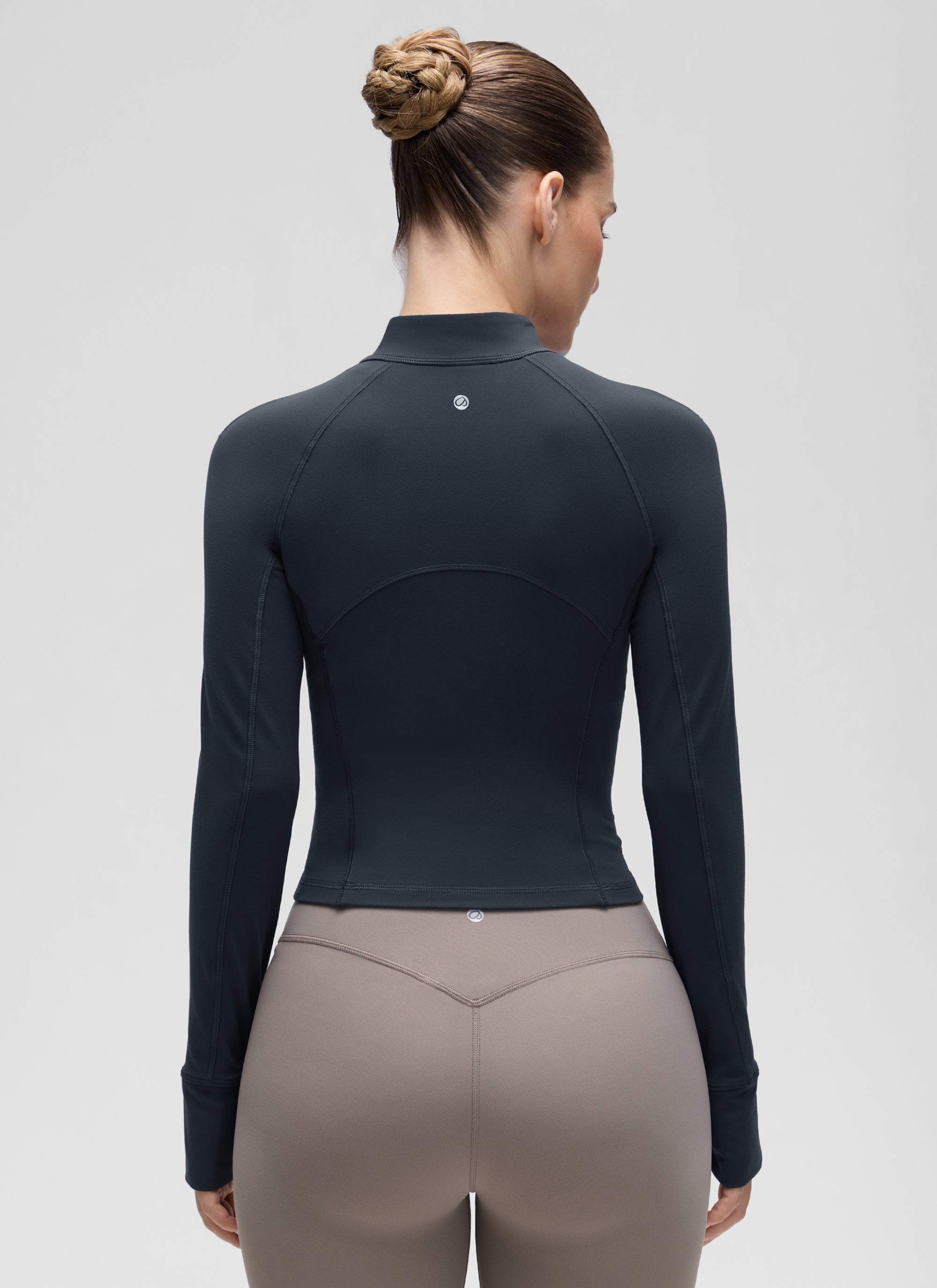 Yogasale Half Zip Cropped Long Sleeve